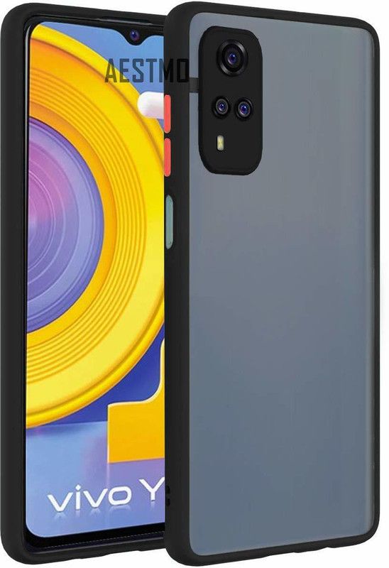 RGSG Back Cover for Vivo Y31 (2020)  (Black, Pack of: 1)