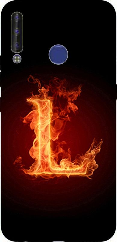 METOO Back Cover for Tecno Spark Power,Alphabet, L Design Back Cover Print : 5  (Multicolor, Dual Protection, Silicon, Pack of: 1)