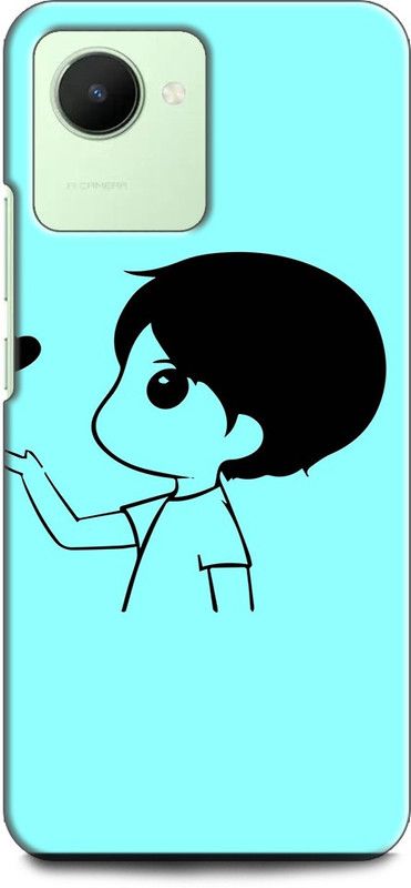 WallCraft Back Cover for Realme C30, RMX3581 BOY, LOVE, HEART, ANIME, CARTOON, CUTE, FUNNY  (Multicolor, Dual Protection, Pack of: 1)