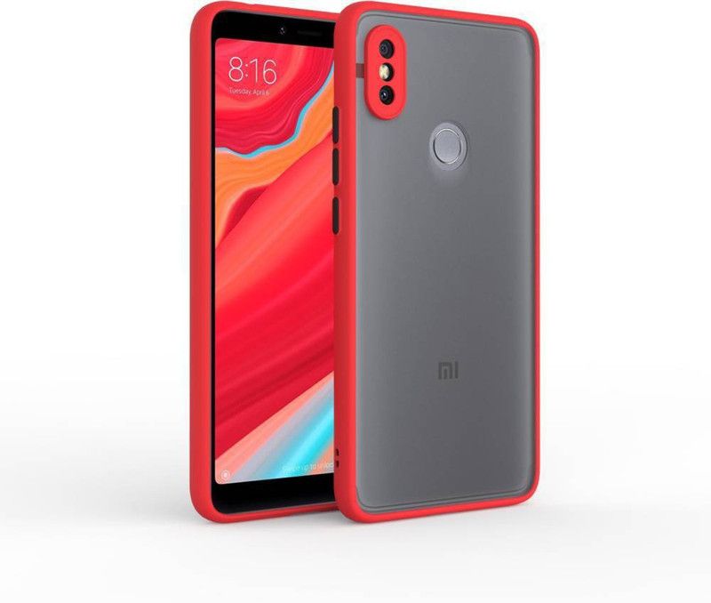 AOnes Back Cover for Mi Redmi Y2  (Red, Cases with Holder, Pack of: 1)