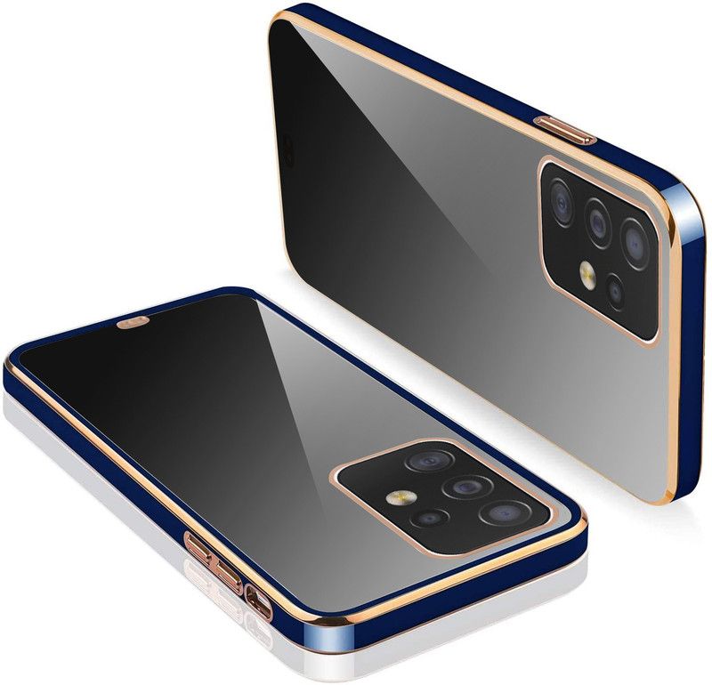 HSRPRO Back Cover for SAMSUNG A32 5G  (Blue, Shock Proof, Silicon, Pack of: 1)