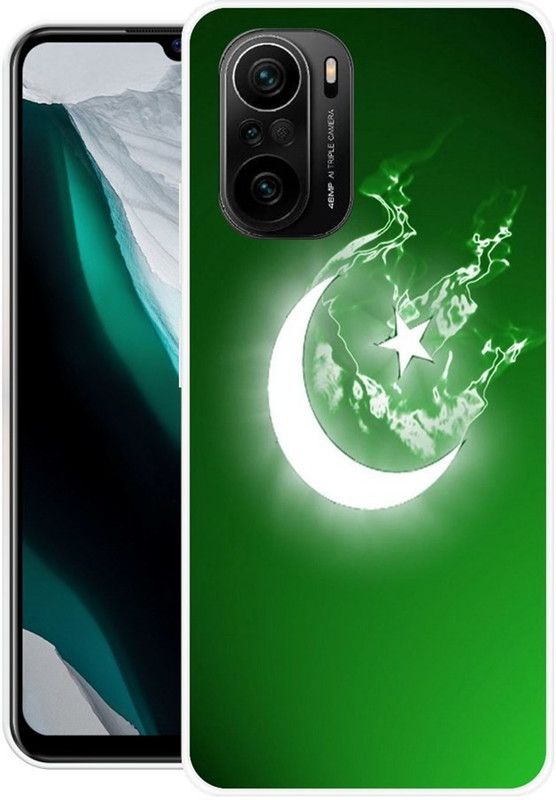 BLUEBUG Back Cover for Mi 11x  (Green, White, Grip Case, Silicon, Pack of: 1)