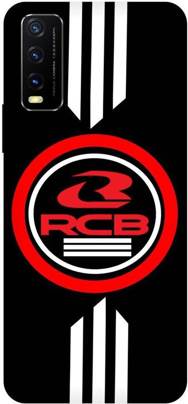 THE NARAYANA COLLECTIONS Back Cover for VIVO Y12S-V2069-V2033-RCB,LOGO,ROYAL,ENFILED,BIKE,BULLET  (Multicolor, Hard Case, Pack of: 1)