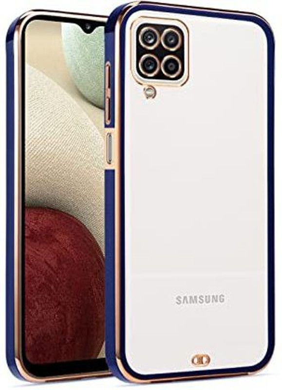 GoPerfect Back Cover for Samsung Galaxy A12 | Transparent Plating Back Cases Soft TPU Case Cover Electroplating  (Blue, Shock Proof, Silicon, Pack of: 1)