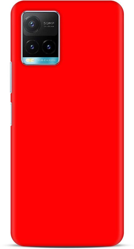 Sankee Back Cover for Vivo Y33s  (Red, Hard Case)