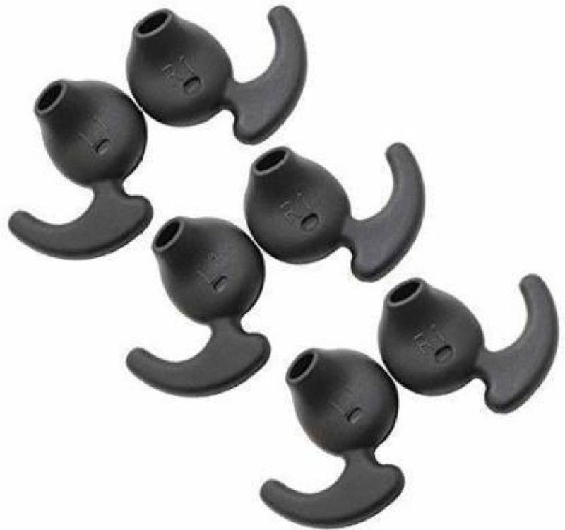THE DARK NIGHT Pitambara 6 Pcs (3 Pair) ear buds,soft silicone eartip... In The Ear Headphone Cushion  (Pack of 1, Multicolor)