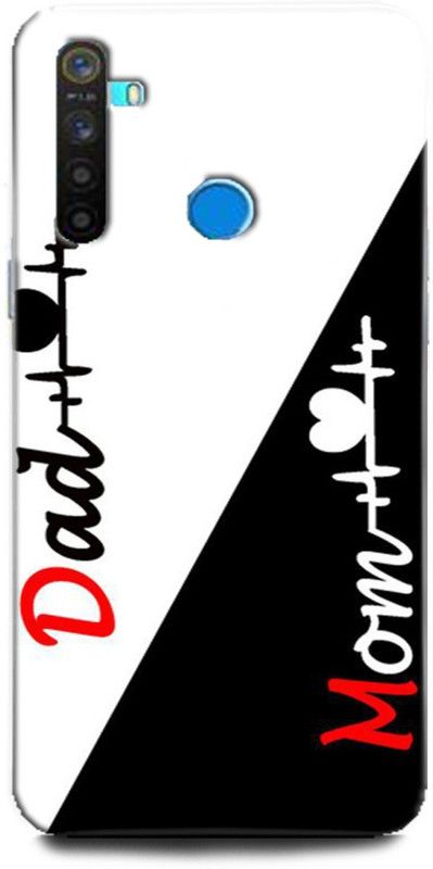 GRAFIQE Back Cover for Realme 5s/ Mother Love , Love You Father, Mom Love, Dad Love  (Multicolor, Shock Proof, Pack of: 1)