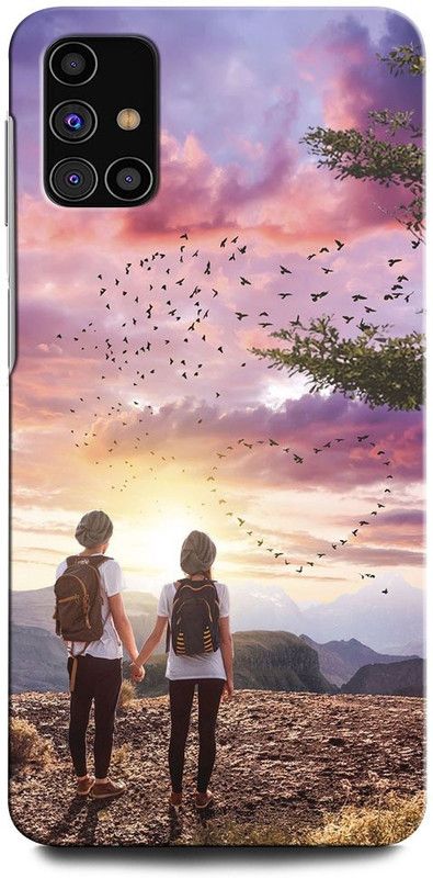 GRAFIQE Back Cover for SAMSUNG GALAXY M31S GIRL, BOY, LOVE, ANIME, COUPLE, HEART  (Multicolor, Shock Proof, Pack of: 1)