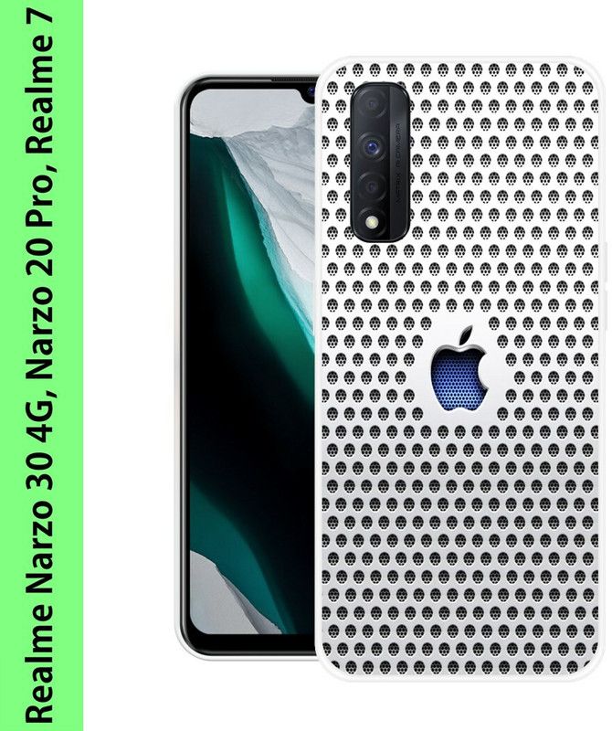 The Covers Glossy Point Back Cover for Realme Narzo 30 4G, Realme 7, Realme Narzo 20 Pro Back Cover  (Multicolor, Grip Case, Silicon, Pack of: 1)
