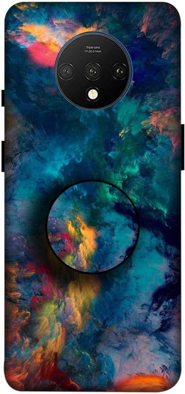 NDCOM Back Cover for OnePlus 7T  (Multicolor, Hard Case, Pack of: 2)