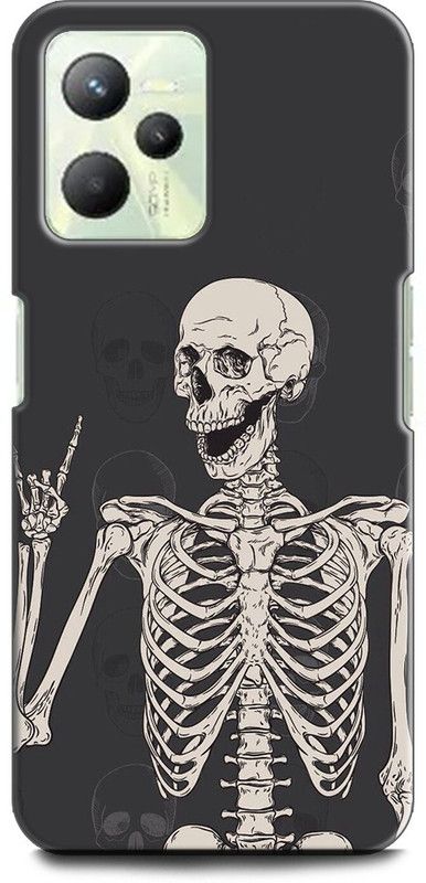 WallCraft Back Cover for Realme C35, RMX3511 SKULL, SCARY, CARTOON, MONSTER  (Multicolor, Dual Protection, Pack of: 1)
