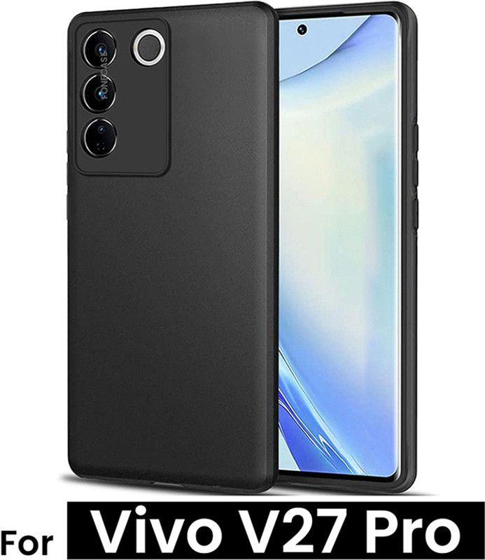 FONECASE Back Replacement Cover for VIVO V27 PRO (5G), VIVO V27 Pro  (Black, Dual Protection, Pack of: 1)