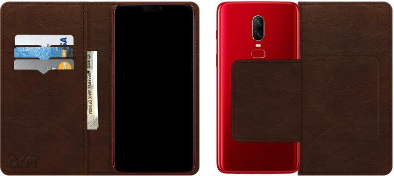 ACM Flip Cover for Realme C55 Mobile  (Brown, Cases with Holder, Pack of: 1)