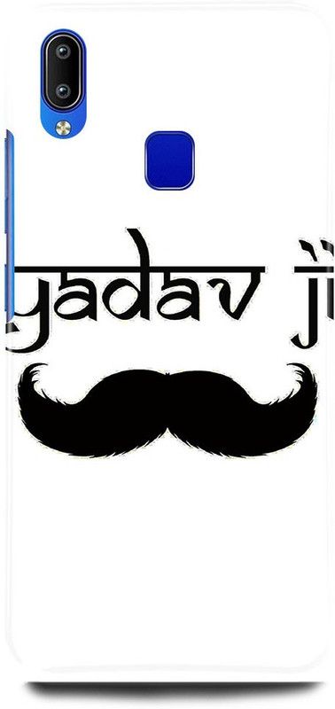 JUGGA Back Cover for Vivo Y91, 1811, YADAV, JI, MOOCH  (White, Hard Case, Pack of: 1)
