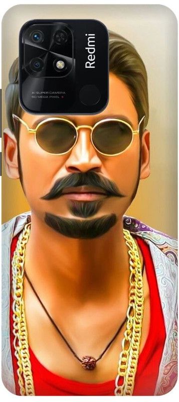 play fast Back Cover for REDMI 10 Power, DHANUSH, SOUTH, HERO, ACTOR  (Multicolor, Hard Case, Pack of: 1)