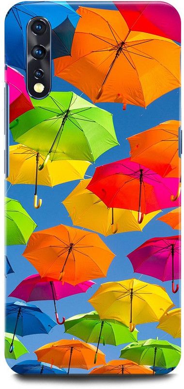 JUGGA Back Cover for vivo Z1x, 1917, FLYING, UMBRELLA, COLORFULL  (Multicolor, Hard Case, Pack of: 1)