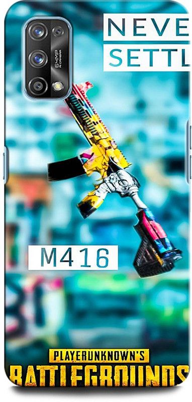 GRAFIQE Back Cover for Realme 7 Pro PUBGM416, ARMY, BADMASHBOY, GUN, FREEFIRE, JUEGO, GUN, METAL  (Multicolor, Shock Proof, Pack of: 1)