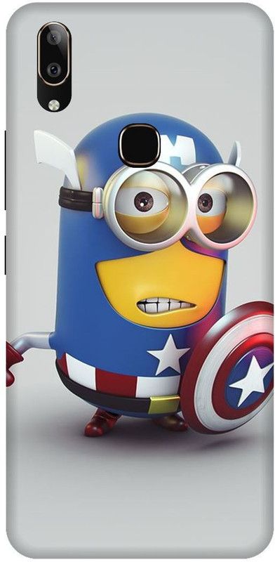 KARJUN Back Cover for Vivo V9 Pro, Minions Multicolour Printed  (Multicolor, Hard Case, Pack of: 1)