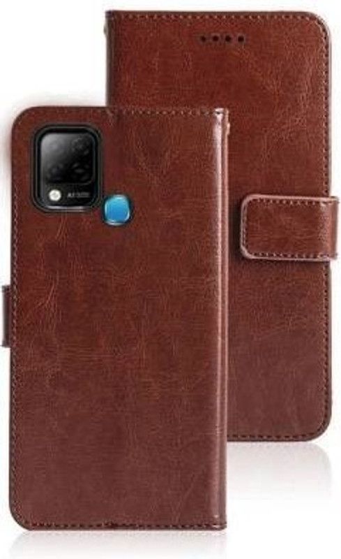 GROOZ Back Cover for Infinix Hot 10S  (Brown, Dual Protection, Pack of: 1)