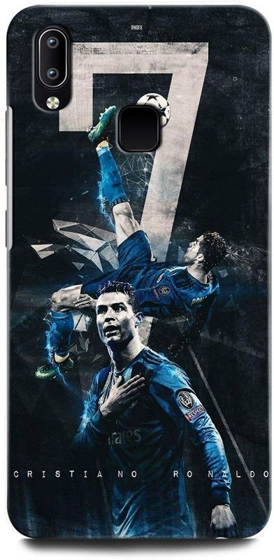 ORBIQE Back Cover for Vivo Y93 1815 CRISTIANO RONALDO, RONALDO 7, CR, 7, FOOTBALL, SPORTS, REAL MADRID  (Multicolor, Hard Case, Pack of: 1)