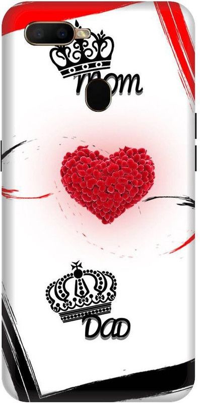 artocus Back Cover for OPPO A5s, OPPO A5s Mom dad Printed Back Cover  (Multicolor, Hard Case, Pack of: 1)