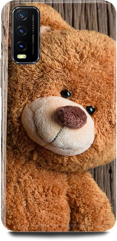 FUGGA Back Cover for Vivo Y20A, V2101, TEDDY, BEAR, TOY, I, LOVE, TEDDY, CUTE, TEDDY  (Multicolor, Hard Case, Pack of: 1)