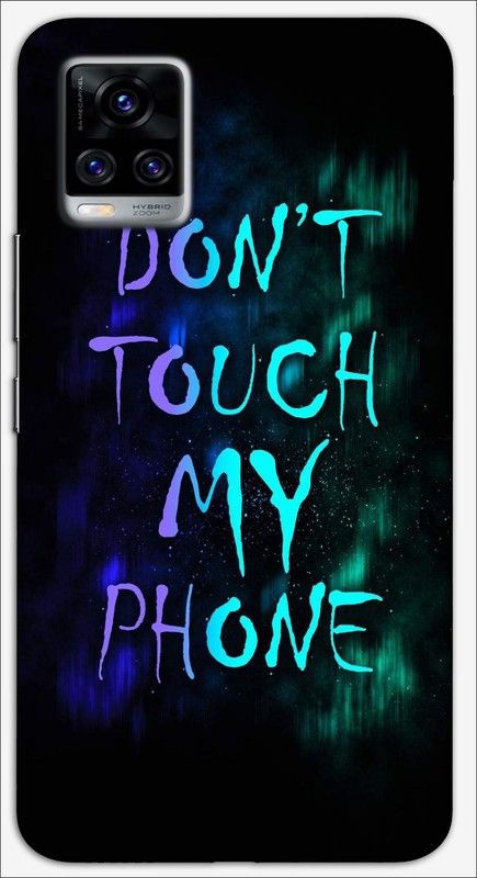 CROKIAN Back Cover for ViVO V20 Don’t touch my phone Back Cover  (Multicolor, Hard Case, Pack of: 1)