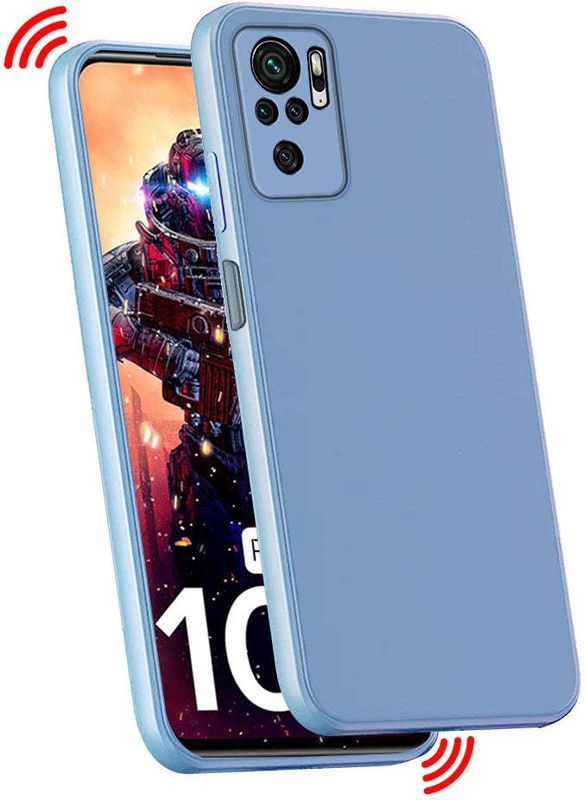 Frivety Back Cover for Redmi Note 10S  (Grey, Camera Bump Protector, Silicon)