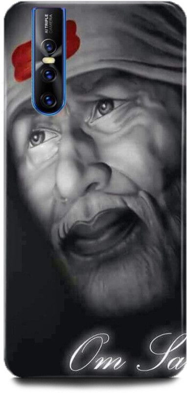 INDICRAFT Back Cover for Vivo V15 Pro, Vivo 1818, Om sai, Printed  (Multicolor, Shock Proof, Pack of: 1)