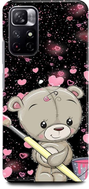 JUGGA Back Cover for POCO M4 Pro 5G, TEDDY, BEAR, DOLL, CARTOON, ART  (Multicolor, Hard Case, Pack of: 1)