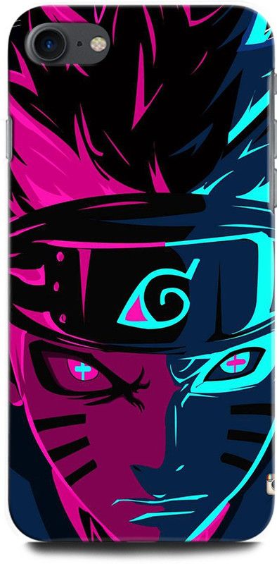 ORBIQE Back Cover for APPLE iPhone SE MHGQ3HN/A NARUTO, ANIME, NEON, GOKU  (Multicolor, Hard Case, Pack of: 1)