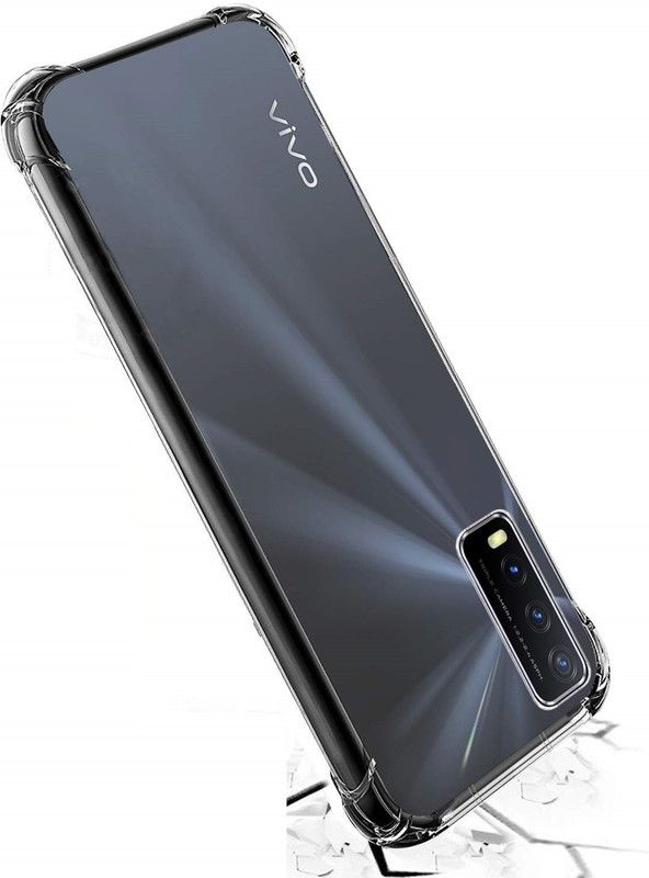 OffersOnly Bumper Case for Vivo Y20G Air Shock  (Transparent, Shock Proof, Silicon, Pack of: 1)