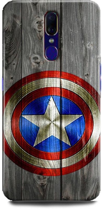 FIKORA Back Cover for OPPO F11/CPH1911 CAPTAIN AMERICA PRINTED  (Multicolor, Hard Case, Pack of: 1)