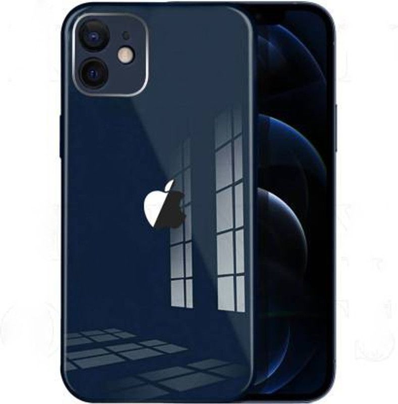 GRITOZ Back Cover for Apple iPhone 12  (Blue, 3D Case, Pack of: 1)
