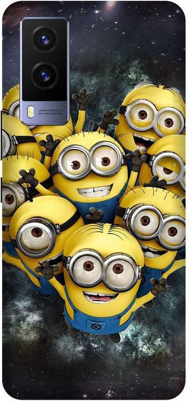 BYXIS Back Cover for Vivo V21E Minions, Cute minions, funny, cute  (Multicolor, Shock Proof, Pack of: 1)