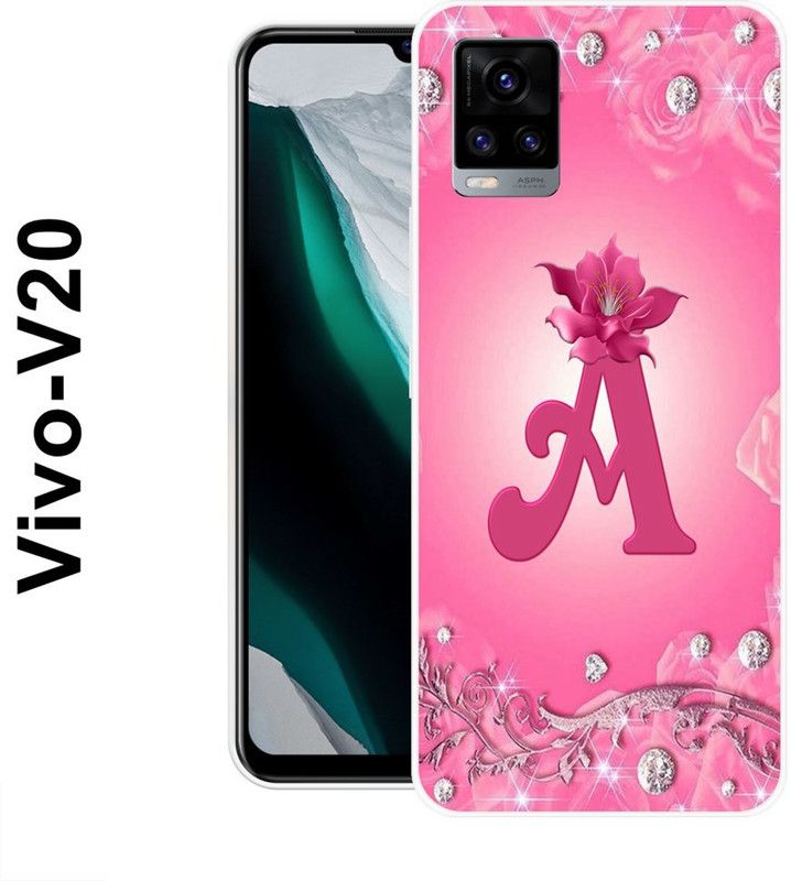 redfly Back Cover for Vivo V20  (Pink, Grip Case, Silicon)