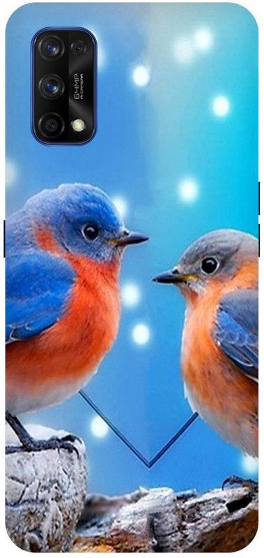 URCHIN Back Cover for Realme 7 Birds, Sweet birds, cute, Nature, Love birds, Love  (Multicolor, Shock Proof)