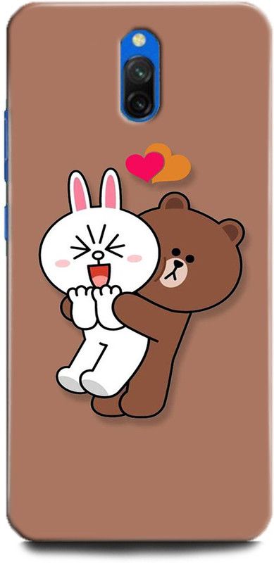 WallCraft Back Cover for Redmi 8A Dual LOVE, KITTY, COUPLE, EMOJII, CUTE CAT, TENOR, CARTONE  (Multicolor, Dual Protection, Pack of: 1)