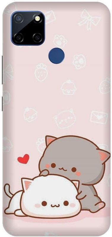 URCHIN Back Cover for Redmi 9C cute cat, cartoon, love cats, funny, sweet, love,  (Multicolor, Shock Proof, Pack of: 1)