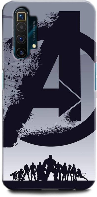 Afterglow Back Cover for Realme X3 AVENGERS LOGO, MARVEL, AVENGER, COMIC  (Multicolor, Shock Proof, Pack of: 1)