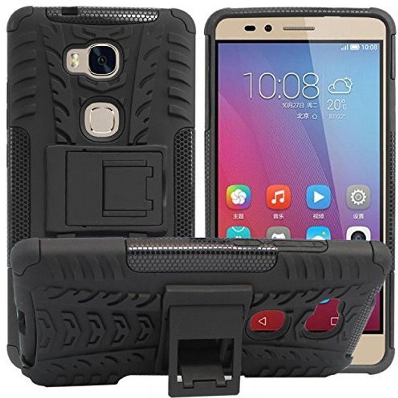 Helix Back Cover for Honor 6X  (Black, Rugged Armor, Pack of: 1)