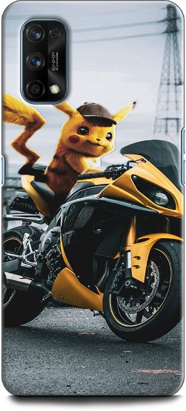 Afterglow Back Cover for Realme Narzo 30 Pro ANIME, BIKE, JOESYLAR, MOTOR, PIKACHU, POKEMON, YAMAHA, YAMAHAR1  (Multicolor, Shock Proof, Pack of: 1)