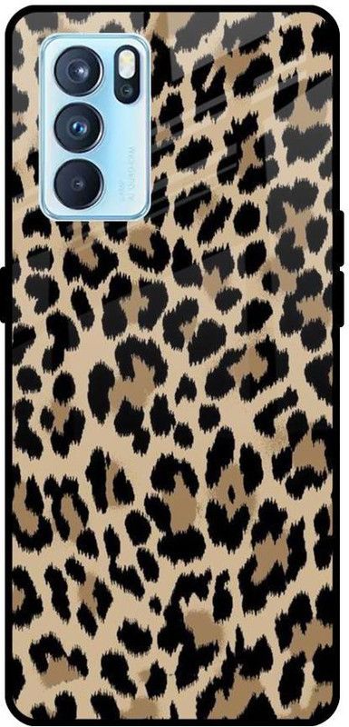 QRIOH Glass Back Cover for Oppo Reno6 Pro 5G  (Yellow, Grip Case, Silicon, Pack of: 1)