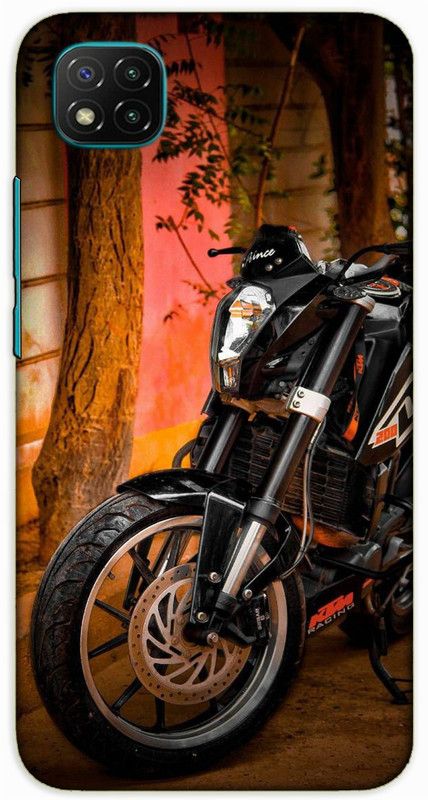 iprinto Back Cover for Poco C3 KTM Bike Back Cover  (Black, Hard Case, Pack of: 1)