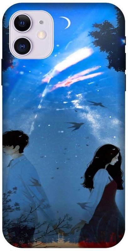 BYXIS Back Cover for iphone 11 Anime, Love, Couple, Your Name, Anime couple  (Multicolor, Shock Proof, Pack of: 1)