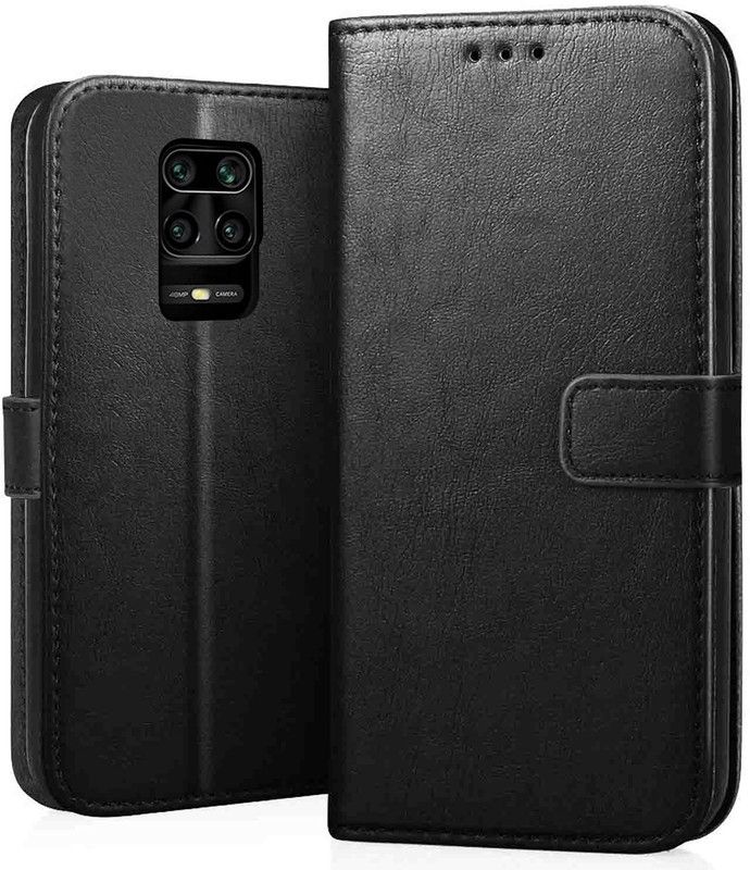 Urban Tech Flip Cover for Xiaomi Redmi Note 9 ProFlip Case | Magnetic Closure | Shock Proof Wallet Flip Cover  (Black, Magnetic Case, Pack of: 1)
