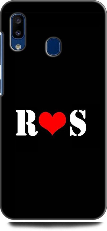 Afterglow Back Cover for SAMSUNG Galaxy A30 R S, R LOVES S, NAME, LETTER, ALPHABET, RS LOVE, HART  (Multicolor, Shock Proof, Pack of: 1)