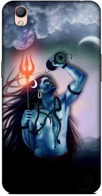 CROKIAN Back Cover for Oppo A37 Mahakal Back Cover  (Multicolor, Hard Case, Pack of: 1)