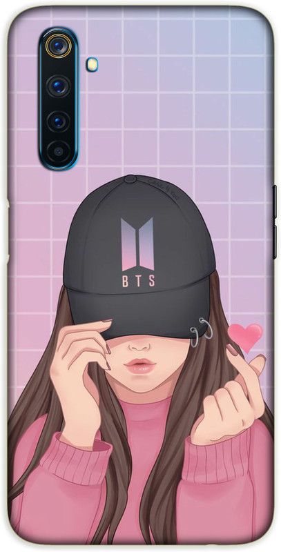 iprinto Back Cover for Realme 6 Pro Girls Back Cover  (Pink, Hard Case)