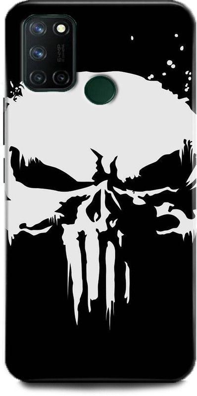 INDICRAFT Back Cover for Realme 7i, RMX2103 PUNISHER, SKULL, MONSTER, ANGRY SKULL, HORRAR  (Multicolor, Hard Case, Pack of: 1)